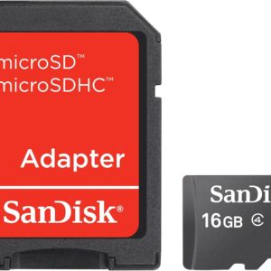 Carte Mémoire 16GB Sandisk Micro SD Blueline + Adapt SD Classe 4