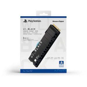 Disque SSD Interne WESTERN DIGITAL WD_BLACK SN850 NVMe 1To Sous Licence Officielle Pour Consoles PlayStation 5 - Noir