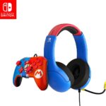 Pack Gaming Mario PDP Manette Filaire + Casque Filaire Pour NINTENDO Switch