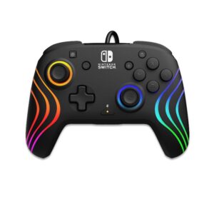 Manette Filaire PDP Afterglow Wave Pour NINTENDO Switch - Noire