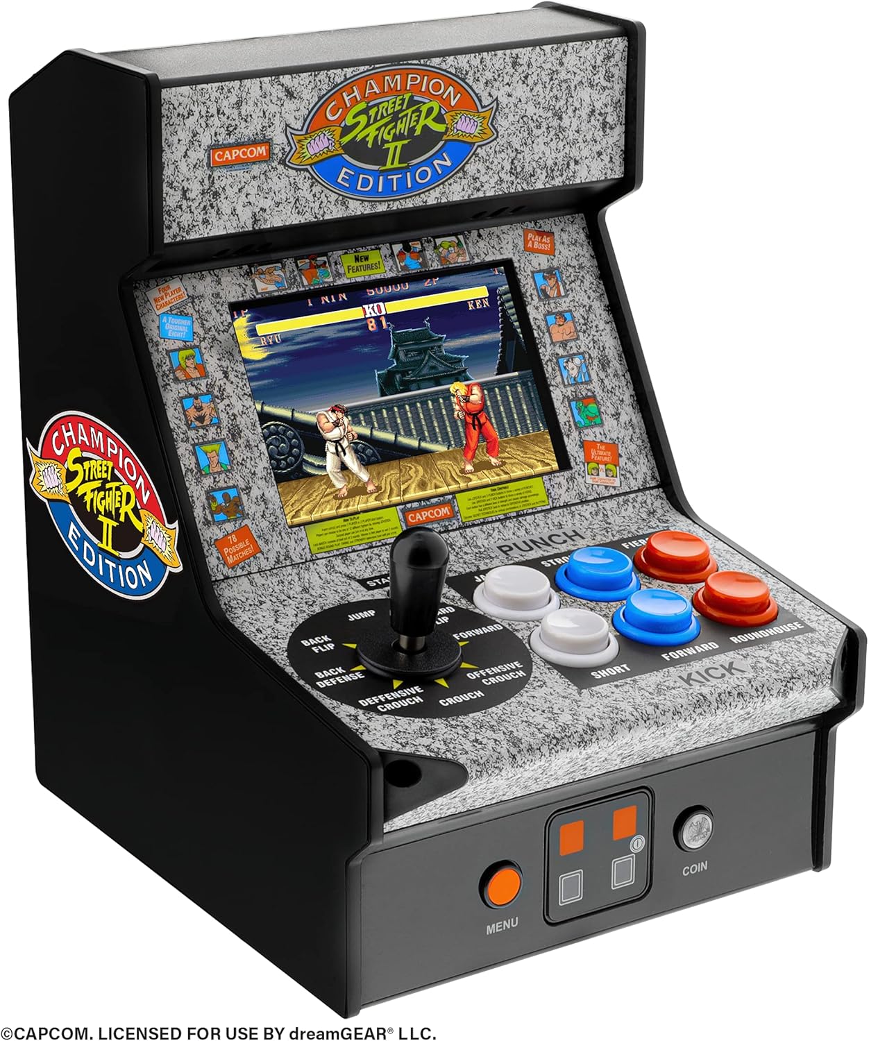 Mini Console De Jeu My Arcade Street Fighter II Champion Edition - Noire