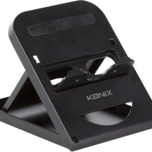 Konix Mythics Support Stand Pour NINTENDO Switch, Switch 2, Smartphones Et Tablettes - Position Réglable - Noir