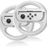 Paire De Volants Joy Con Noir Pour NINTENDO Switch