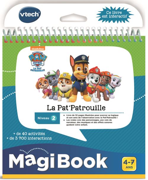 Livre Interactif VTECH Magibook Pars En Mission Avec Pat’Patrouille