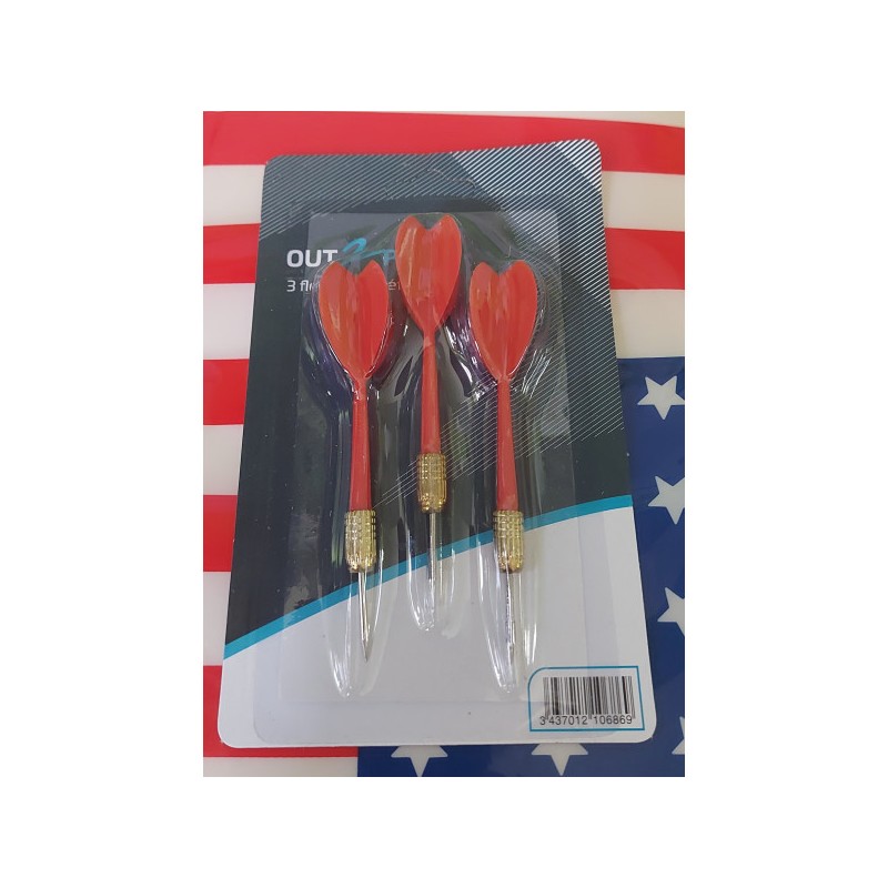 Blister De 3 Fléchettes En Métal