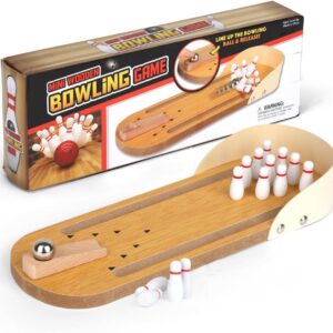 Jeu De Bowling De Table En Bois 30CM