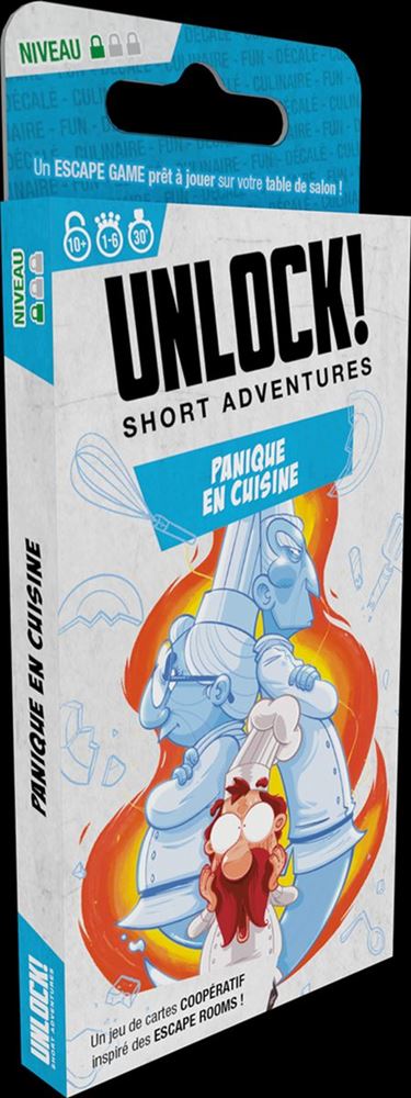 Jeu D'Escape Game ASMODEE Unlock Short Adventure Panique En Cuisine