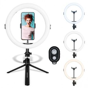 Trépied De Table + Anneau LED Agfaphoto ARL11 - Noir