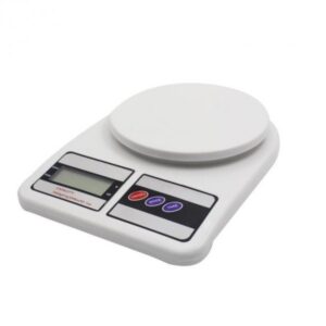 Balance De Cuisine Numérique ROSBERG R51651A, 7KG, Avec Piles, Écran LCD - Blanc