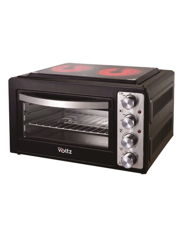 Cuisinière VOLTZ Avec Plaque Vitrocéramique Rosberg Premium RP51441A38 - 38 L - 3100W - Noir