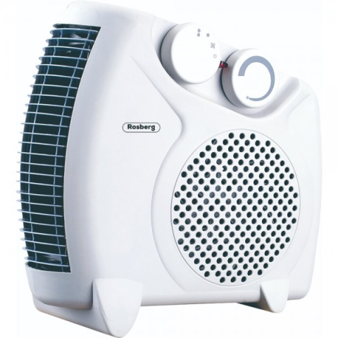 Radiateur Soufflant ROSBERG R51970A, 2000W, Vertical - Blanc