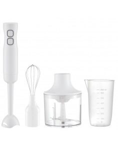 Mixeur Plongeant ROSBERG R51112I, 400W, 2 Vitesses, Turbo, Lame En Acier - Blanc