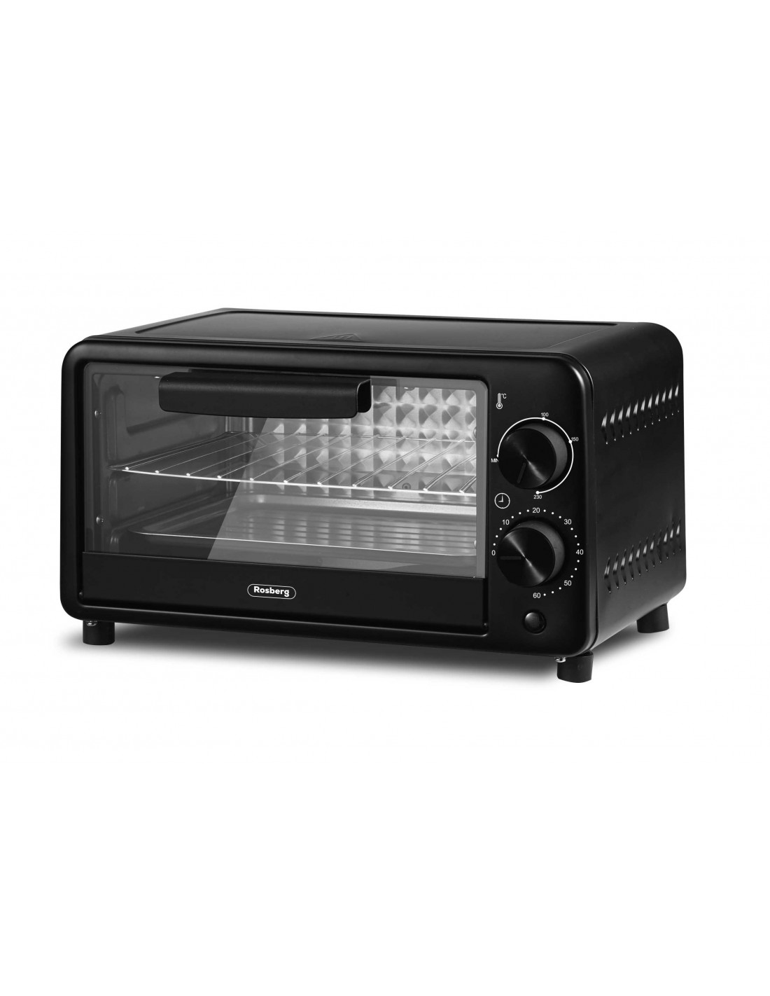 Four Mini ROSBERG R51441C, 800W, 9L , Jusqu'À 230°C - Noir