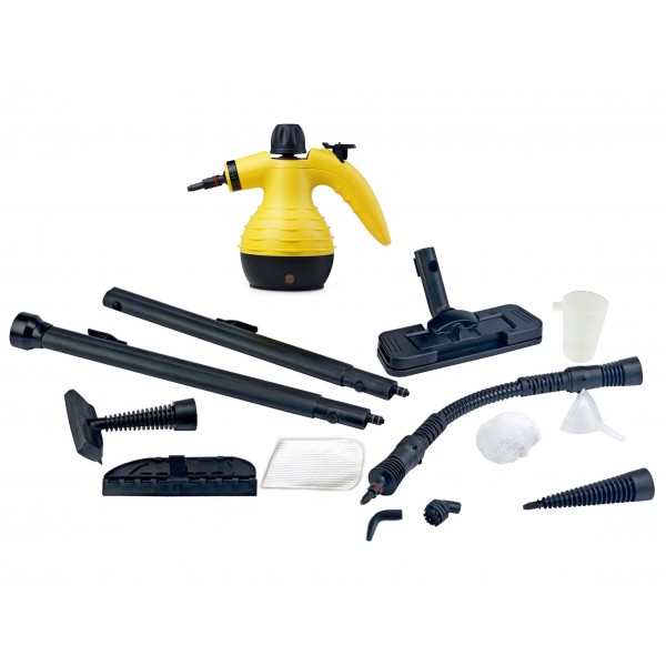 Nettoyeur À Vapeur VOLTZ OV51002A Avec Accessoire De Lavage, 1050W, 350ML, Accessoires - Noir / Jaune