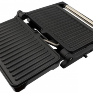 Grille-Pain À Sandwich ROSBERG R51442O, 1000W, Grill, Ouverture À 180° - Noir / Acier Inoxydable