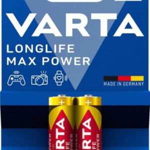 Piles AA 1,5 V - LR6 N° 4706 Longlife Max Power VARTA - 2 Pièces.