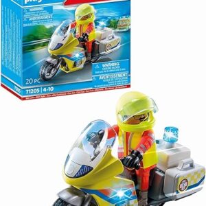 Playmobil City Life - Urgentiste Avec Moto