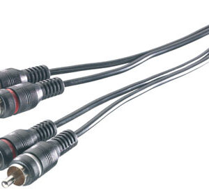 Câble VIVANCO RCA 2 Mâle / 2 Mâle - 5M (Phase 2) % CABLE 2 RCA M /2 RCA  M  5M