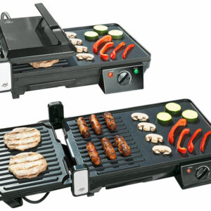 Grille-viande & Plancha Électrique De Table 2 En 1, 2000 W