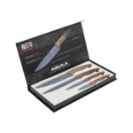 Coffret De Couteaux 4 Pièces Resto Bois Ergonomique