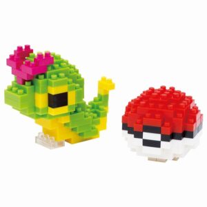 Figurines À Monter NANOBLOCK Pokémon Chenipan & Pokéball
