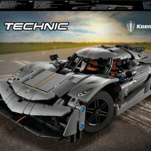Et LEGO Technic 42173 Koenigsegg Jesko Absolut Gris Hypercar