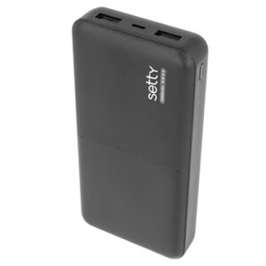 Power Bank SETTY TFPW0004 - 20.000mAh - 2.1A - Noir