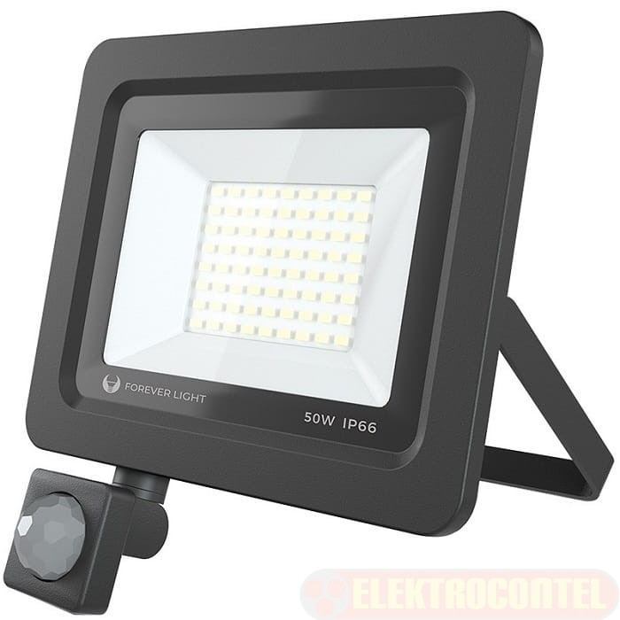 Projecteur Halogène LED 50W Avec Détecteur De Mouvement 4500K