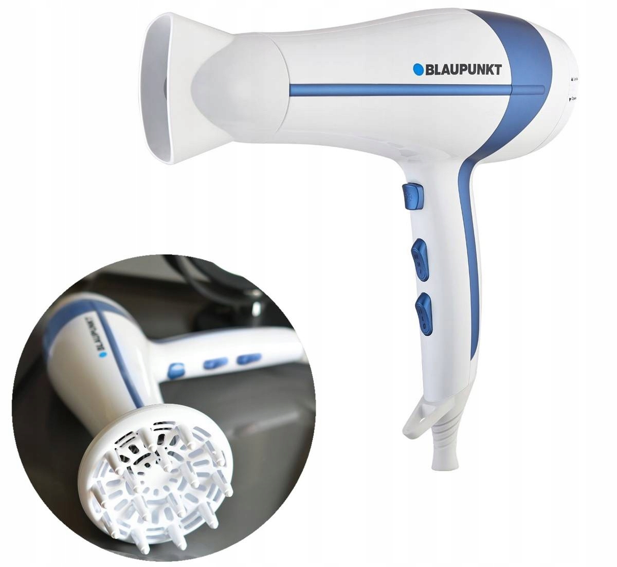 Sèche-cheveux BLAUPUNKT HDD501BL 2000 W - Bleu / Blanc