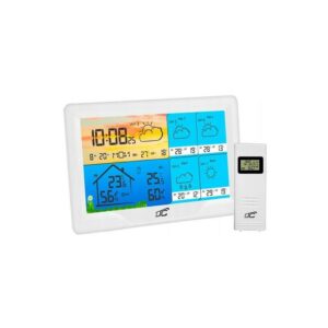 Station Météo Intelligente TUYA LTC Avec Écran Couleur - Blanc