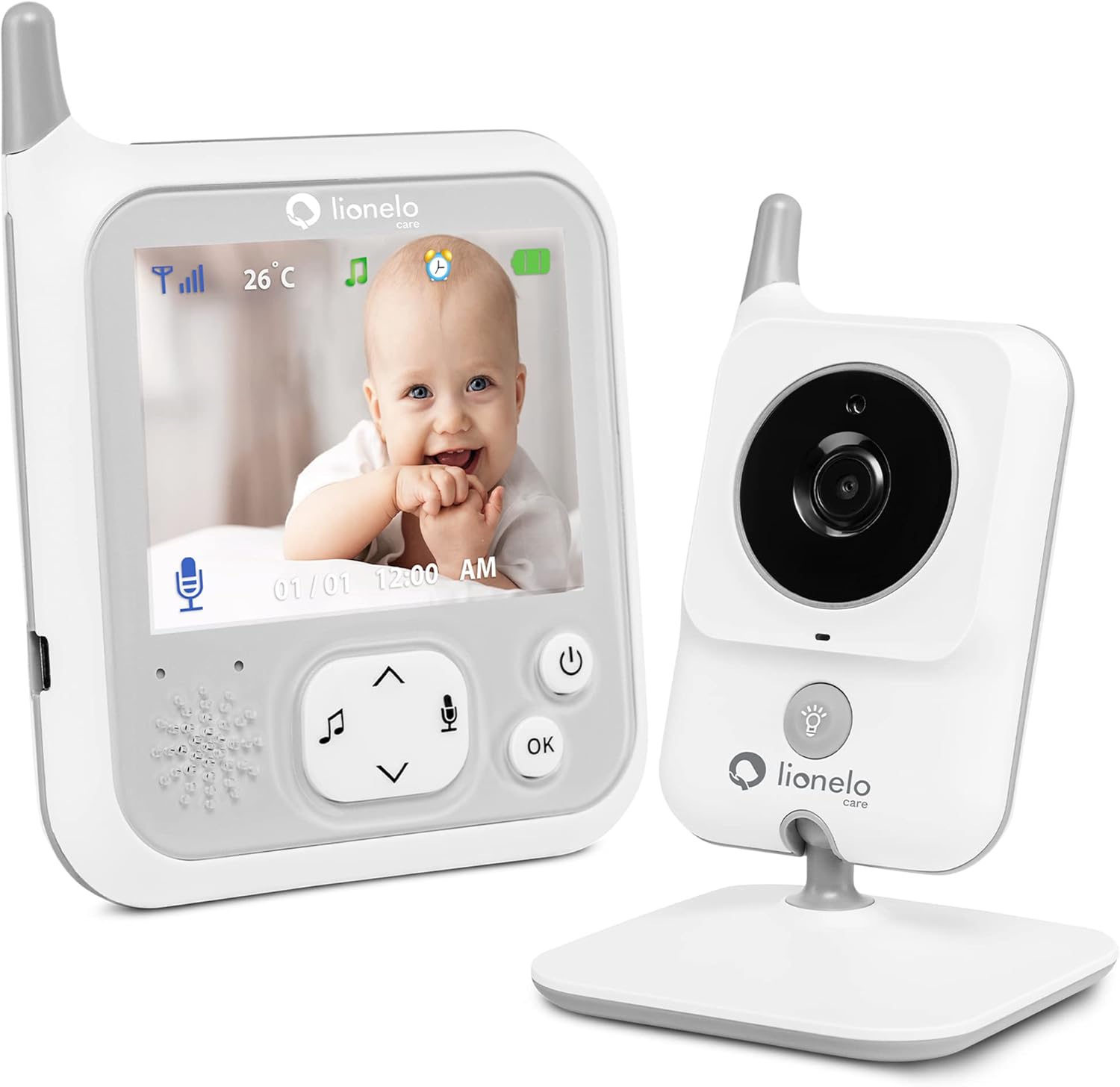 Ecoute-bébé LIONELO : Babyphone Vidéo Babyline 7.1