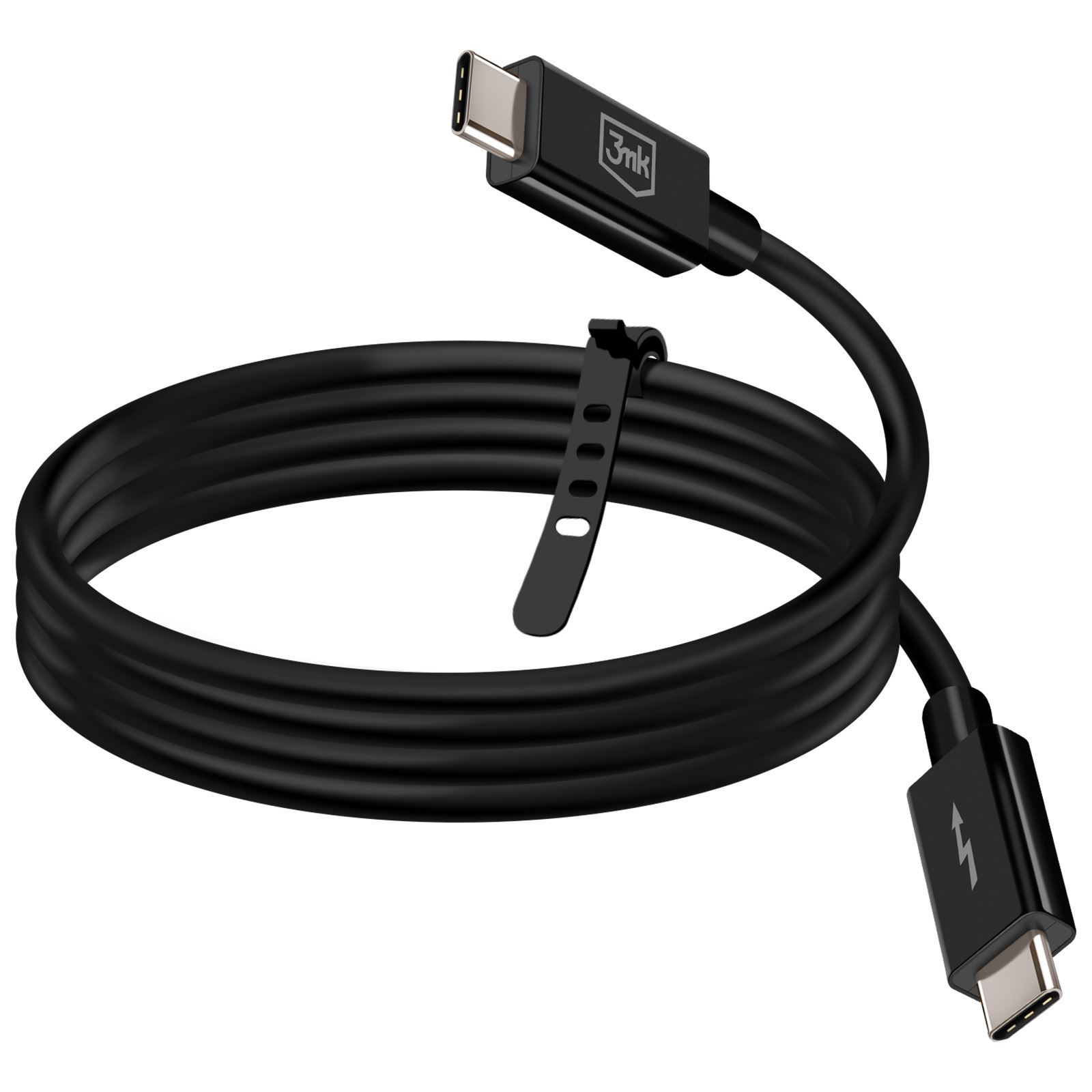 Câble Hyper Thunderbolt 3MK USB-C Vers USB-C, 240W, Charge Rapide, 1M - Noir