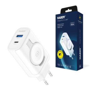 Chargeur 3MK 2-En-1 Hardy PD 33W Pour APPLE - Blanc