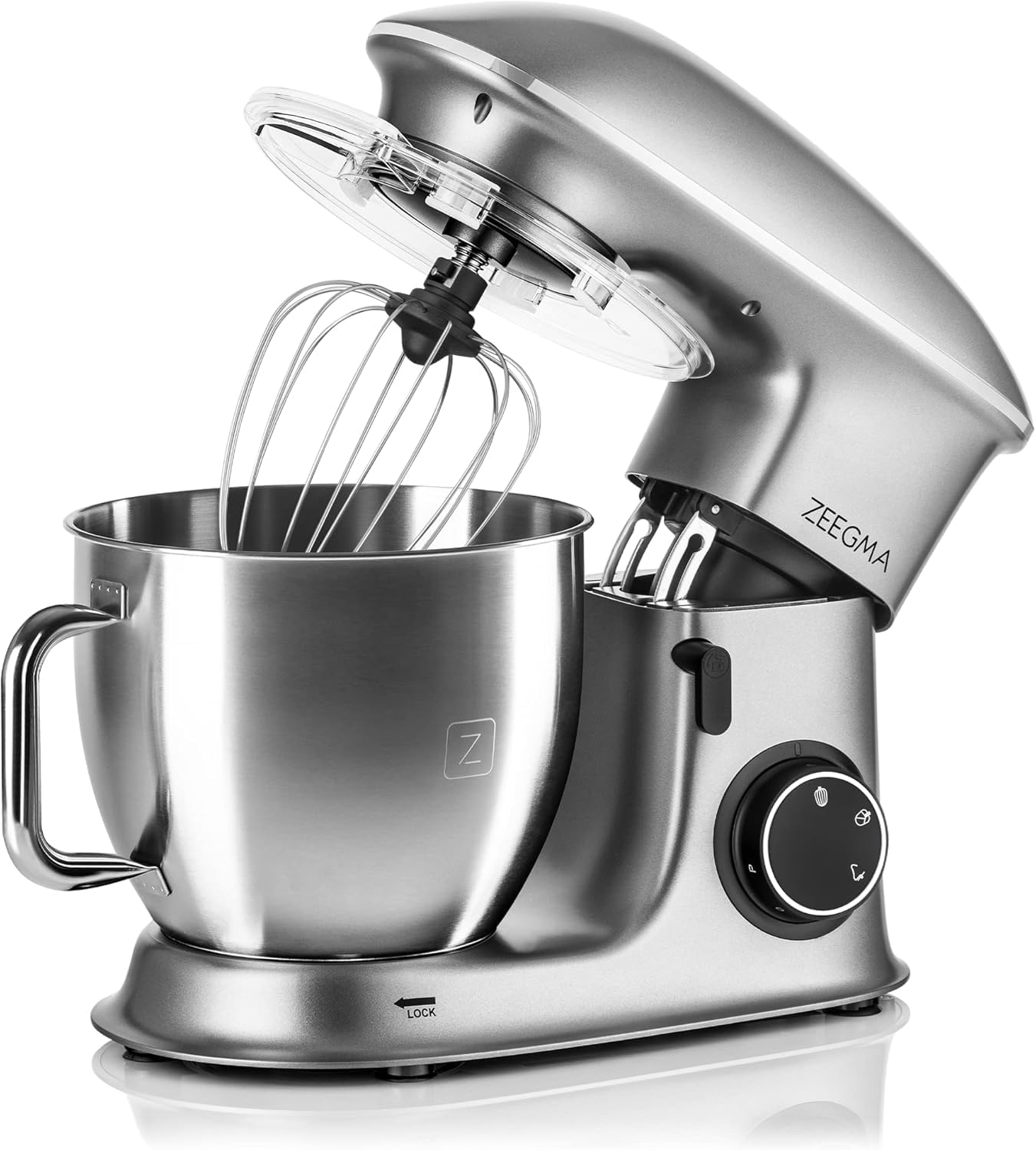 Robot De Cuisine Multifonctions ZEEGMA Planeet Pétrin 2200W - Gris