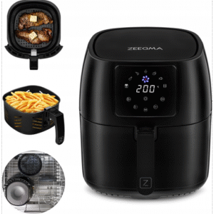 Friteuse À Air Chaud ZEEGMA Knapper 4L Sans Graisse - Noire