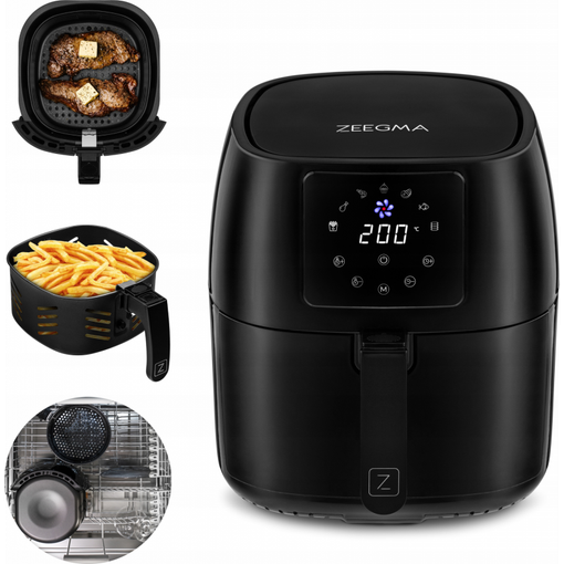 Friteuse À Air Chaud ZEEGMA Knapper 4L Sans Graisse - Noire