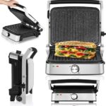 Grill De Contact Électrique ZEEGMA Grill Chef Easy - Argent