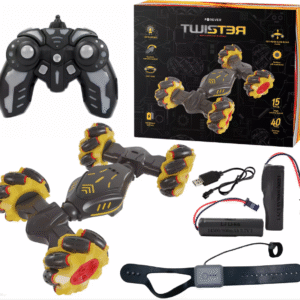 Voiture De Cascade Télécommandée Double Face FOREVER Twister RC-250 - Jaune