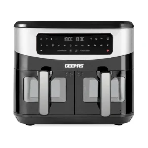 Friteuse À Air GEEPAS GAF37525 9L À Double Panier Avec Vortex 2600W