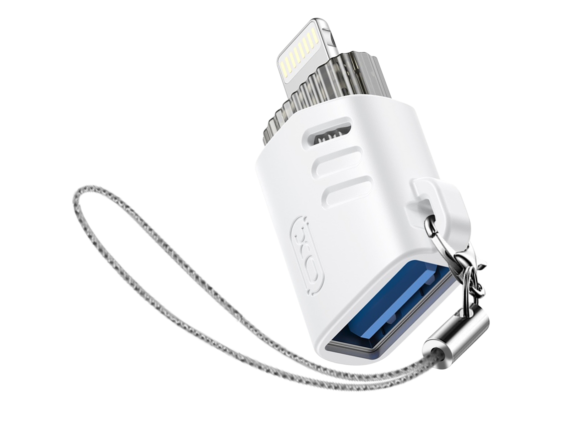 Adaptateur XO NB256A USB-A Vers Lightning - Blanc