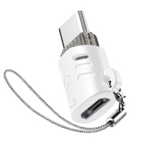 Adaptateur XO NB256G MicroUSB En USB-C - Blanc