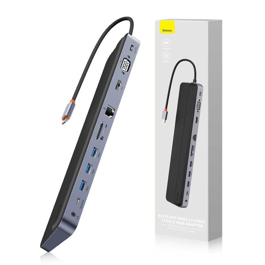 Adaptateur Hub BASEUS Elitejoy Gen2, 11 Ports, USB-C