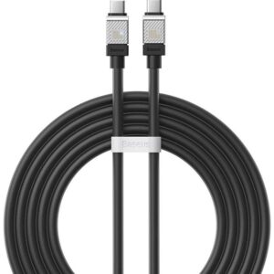 Câble BASEUS Cool Play 100 W USB-C Vers USB-C - 2M - Noir