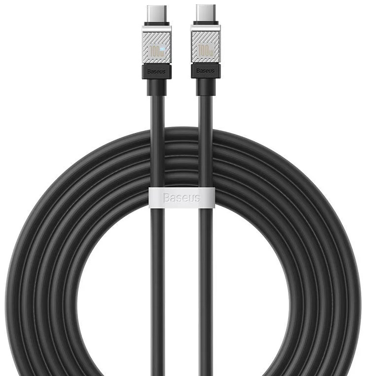Câble BASEUS Cool Play 100 W USB-C Vers USB-C - 2M - Noir