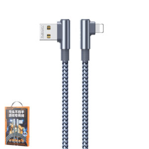 Câble USB Lightning Tressé RANGER II RC-C002I Series 2.4A - Gris Aluminum