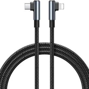 Câble USB  Lightning Tressé RANGER II RC-C002I Series 2.4A - Noir Aluminum