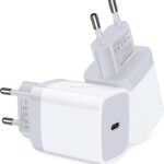 Chargeur Rapide PD 20W EU TYPE-C Vers TYPE-C - Blanc