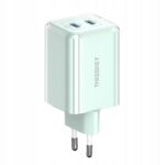 Chargeur Mural THREEKEY TK111 PD 35W 2X USB-C - Vert