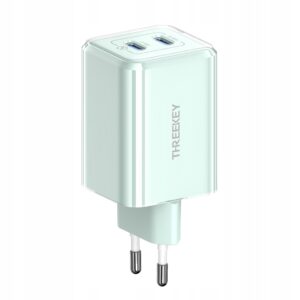 Chargeur Mural THREEKEY TK111 PD 35W 2X USB-C - Vert