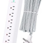 Multiprise MKC À 9 Prises Avec 2 Ports USB Et Interrupteur - Blanc